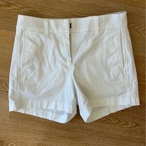 JCrew white Bermuda shorts